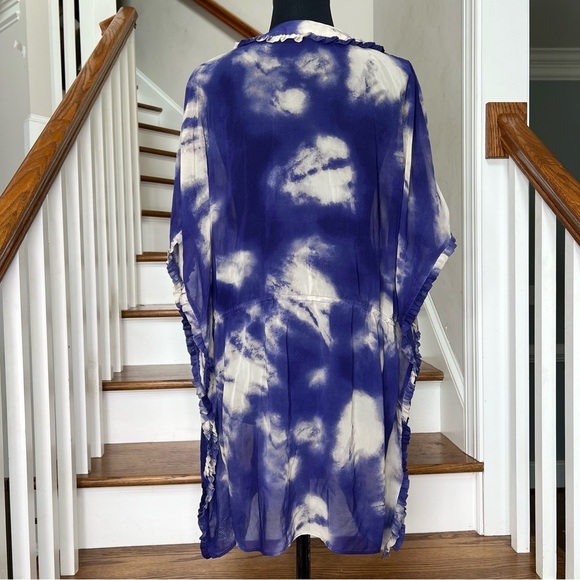 Victoria’s Secret Jeweled Tie Dye Beach Caftan | Bombshell Era Glam - Picture 6 of 10